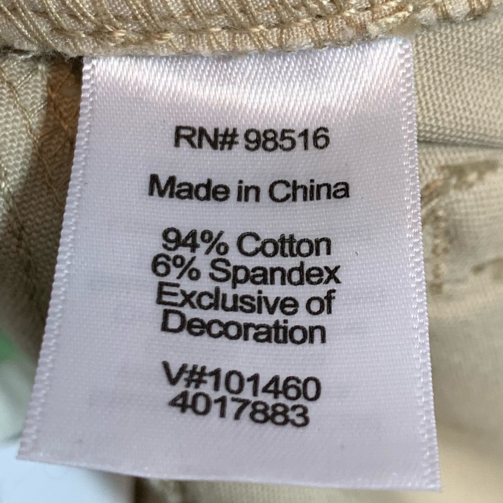 Coldwater Creek Tan Capri cropped leg pants NWT - Picture 7 of 7